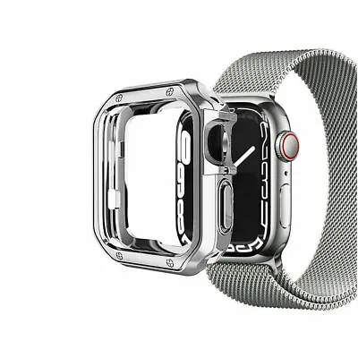Metal Band Strap+TPU Case For Apple Watch Series 8 7 6 SE 5 4 3 2 41/44/45mm • $9.99