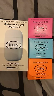 Fussy - Natural Refillable Deodorant - Aluminium Free - 24 Hour Protection - And • £22