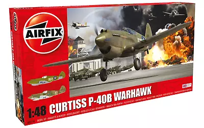Airfix 1/48 US Curtiss P-40B Warhawk Plastic Model Kit A05130 • $26.99