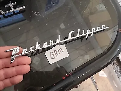 Vintage Packard Clipper Emblem Script Oem ....bin Gr12 • $42.99