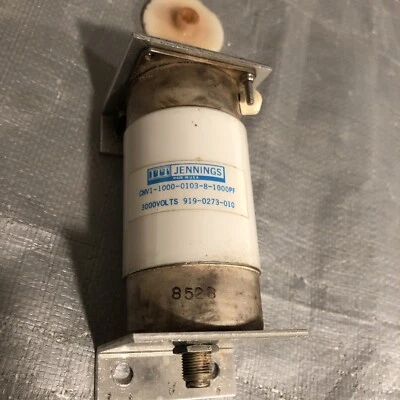 $350 • Buy Jennings CMV1-1000-103 Vacuum Variable Capacitor 8-1000pF  3kV