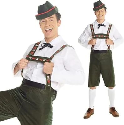 £7.50 • Buy USED X Large Lederhosen Fancy Dress Halloween XMAS Costume German Beer Bavarian