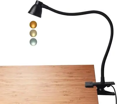£19.99 • Buy Clamp Desk Lamp, Clip On Reading Light, 3000-6500K Black CeSunlight