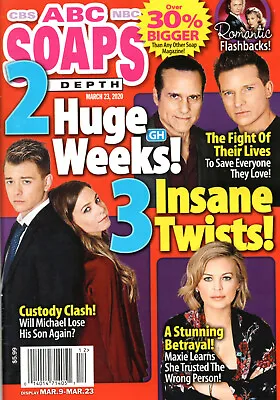 ABC Soaps In Depth March 23 2020 Chad Duell Maurice Benard Tristan Rogers • $20