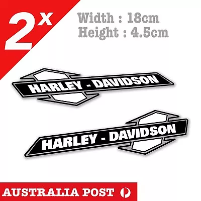 Harley Davidson Classic Black Grey Fuel Tank Motorcycle Sticker • $7.80