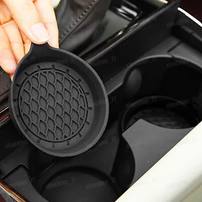 1 Pair Car Cup Holder Anti-Slip Insert Coasters Silicone Pad Mat Accessories • $10.69