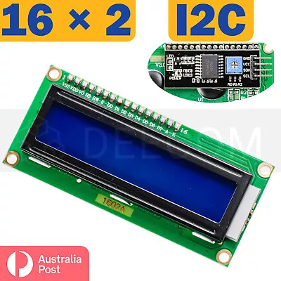 $9.95 • Buy 1602 LCD, 16 X 2, LCD1602 IIC / I2C Blue Backlight, Arduino Compatiable