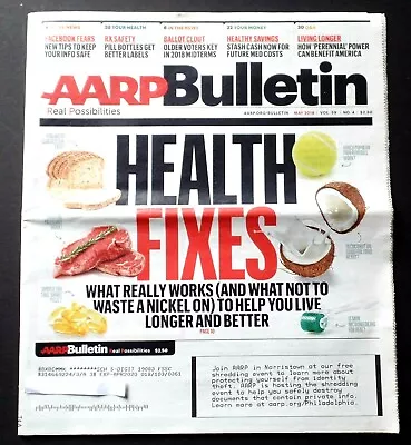 AARP Bulletin May 2018 Paperback / HEALTH FIXES: What Really Works • $2.99