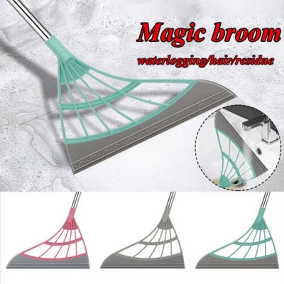 £6.55 • Buy Magic Wiper Broom Wipe Squeeze Silicone Mop For Wash Floor Clean Tools Windo Rd