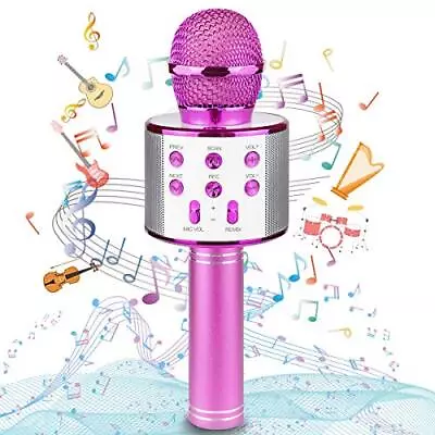 Micrófono De Karaoke Bluetooth De Mano Micrófono Inalámbrico Juguete Para Cantar • $22.61