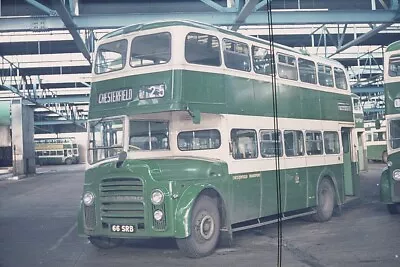 Original CHESTERFIELD Bus Slide . Leyland Titan PD2A/30 66SRB . Sheffield Rd 74 • £3.49