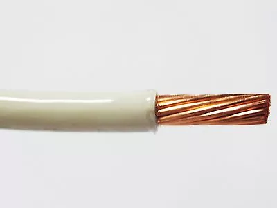 Thhn 6 Awg Gauge White Nylon Pvc Stranded Copper  Building Wire 125' • $143.88