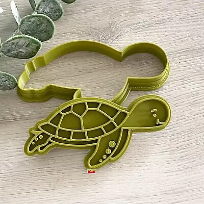 Sea Turtle Cookie Cutter & Fondant Stamp - Under The Sea Birthday Party Gifts • $10.95