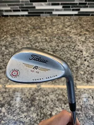 Titleist BV Vokey Design SM58•08 Spin Milled Wedge Steel Shaft Right Handed • $20.99