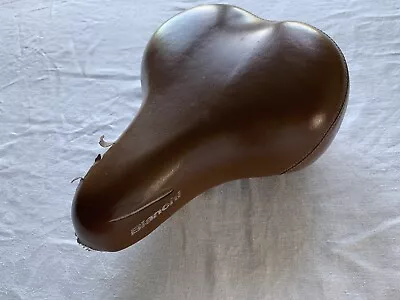 Bianchi Oversized Comfy Synthetic Leather Beach Cruiser Bike Seat Saddle *As Is • $0.99