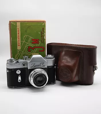 ZENIT-3M KMZ SLR Camera + INDUSTAR-50 LENS F3.5/50mm M39 With Box • $50