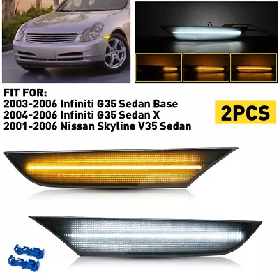 For 2003-2006 Infiniti G35 Sedan Base LED Side Marker Light Dually Bed Clear Kit • $32.99