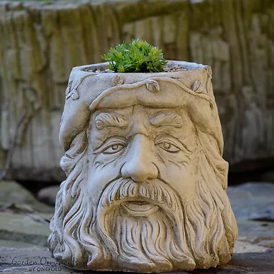 Wizard Hand Cast Stone Outdoor Planter Flower Pot Detailed Garden Ornament Gift • £58.90