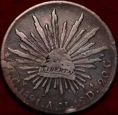 1891 Mexico 8 Reales Silver Foreign Coin • $15.50
