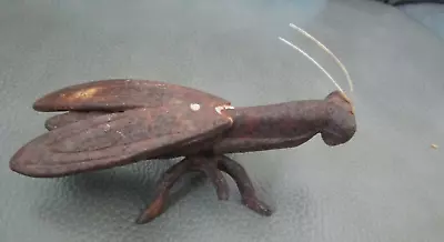 Antique Vintage Cast Iron Praying Mantis Insect 5 Inches Long 1.5  High • $5