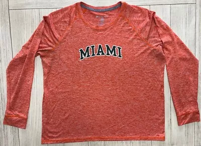 Miami Hurricanes Dri-Fit Long Sleeve Shirt Women’s Sz XXL 2XL • $15.99