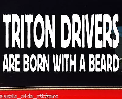 TRITON Stickers 4x4 Ute Off Road Accessories BORN 200mm • $6.90