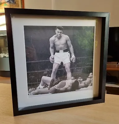 Muhammad Ali Vs.  Sonny Liston Boxing Match Picture Print In High Quality Frame • £14