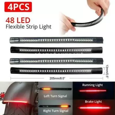 4PCS LED Strip Turn Signals Lights For Kawasaki Vulcan 1600 VN1600B Mean Streak • $15.75