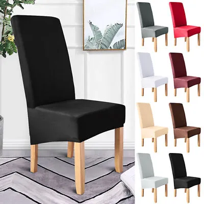 $23.09 • Buy Large Stretch Dining Chair Covers Wedding Party Banquet Seat Slipcovers Modern