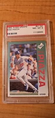 Mike Piazza Rookie Card! Graded. 1992 Fleer Update - #U-92 • $65.99