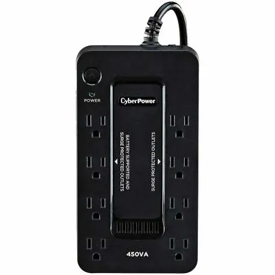 CyberPower SE450G1 8-Outlet 450VA PC Battery Back-Up System And Surge Protector • $59.99