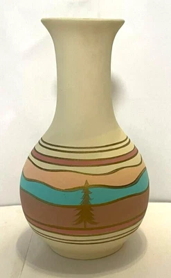 £12.50 • Buy Tesa Hand Painted Southwestern Pottery Vintage Vase Excellent Condition Read