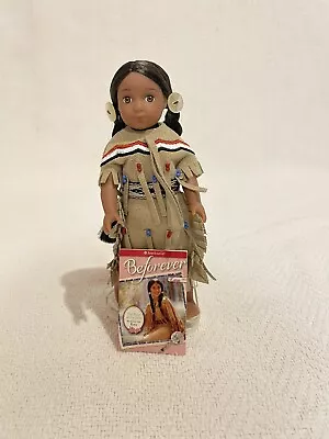 Mini American Girl Doll Kaya With Stand And Book • $20