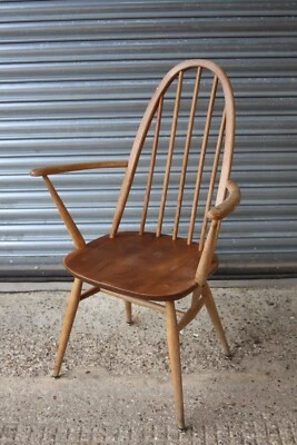 £119.99 • Buy Retro Mid Century Ercol Windsor Quaker Dining Carver Highback Arm Chair Armchair
