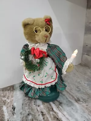 Avon MRS. CLAUS BEAR Plush Lights-up &  Plays  Several Christmas Carols • $12