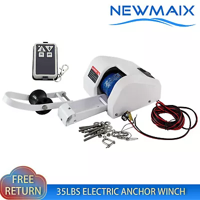 35LBS Electric Anchor Winch Saltwater Boat Windlass Kit With Wireless Remote • $145.99