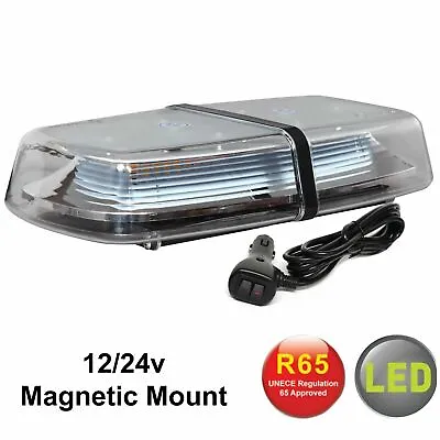 RVL1224MAG Magnetic Amber LED Mini Light Bar Flashing Warning Beacons 12/24V • £35.95