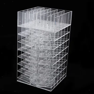 109 Divider Makeup Lipstick Holder Cosmetic Organizer Lipgloss Display Stand • £26.32