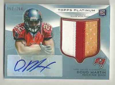 PERFECT PATCH 51/250 Doug Martin 2012 Topps Platinum Auto #RAP-DM • $99.99