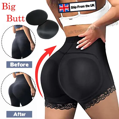Booty Shaper Padded Underwear Panty Women's FAKE ASS Butt Lifter&Hip Enhancer UK • £8.99