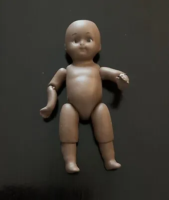 EXTREMELY TINY ANTIQUE REPRO KESTNER GEM GOOGLY ALL BISQUE DOLL 10cms • $35