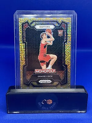 2023-24 Monopoly Prizm Gradey Dick GOLD Money Shimmer Mojo /500 Rookie Raptors • $1.99