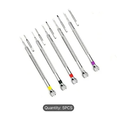 5Pcs Mini Precision Screwdriver Set Tool  For Laptop Watches Mobile Repair Micro • £4.36