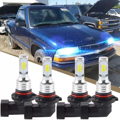 For  S10 1998-2003 - 4x 8000K LED Headlight Bulbs High Low Beam • $26.63