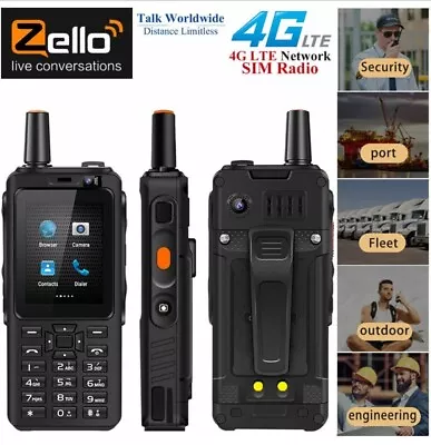 4G Android Rugged Smartphone Zello Walkie Talkie 2-Way Radio POC PTT UNIWA F40 • £102.80