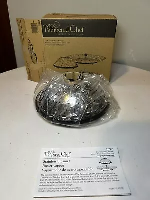 Pampered Chef Stainless Steel Vegetable Steamer #2892 New In Original Box • $21.99