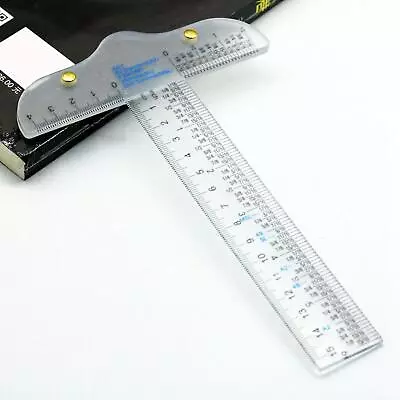 Clear Acrylic T Square Ruler Measuring Ruler For General Layout Work Drawing • $8.65