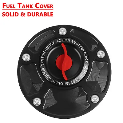 CNC Keyless Fuel Tank Gas Cap Cover For Yamaha YZF R1 R3 R6 R25 MT07 09 FZ1 FZ6 • $34.52