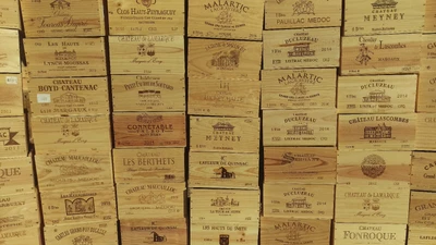 £13.49 • Buy Wooden Wine Box Crate, 6 Bottle Or Magnum Size. French, Storage Planter Decor