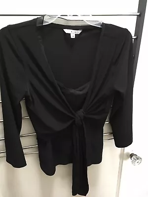 Cabi Lot:  Black Wrap Top M And Black Cami M • $18